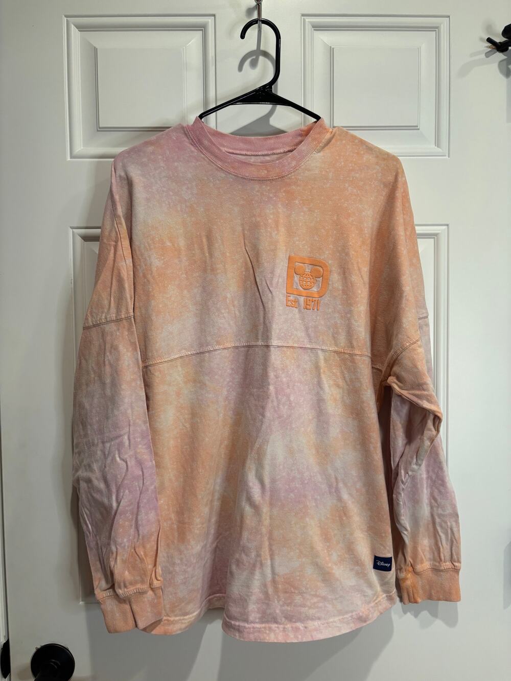 Disney World Peach & Pink Tie-Dye Lightweight Spirit Jersey – Medium